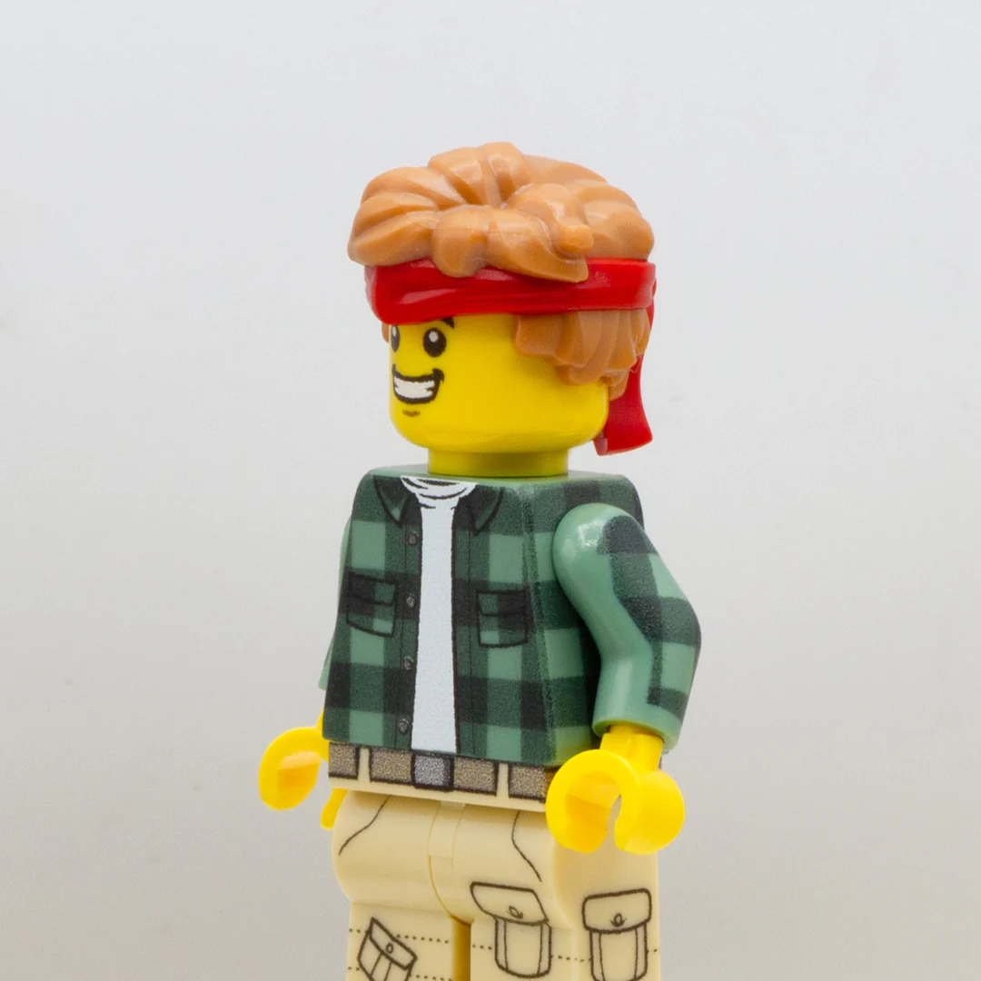Light Ginger Hair with Headband - LEGO Minifigure Hair - Image 4