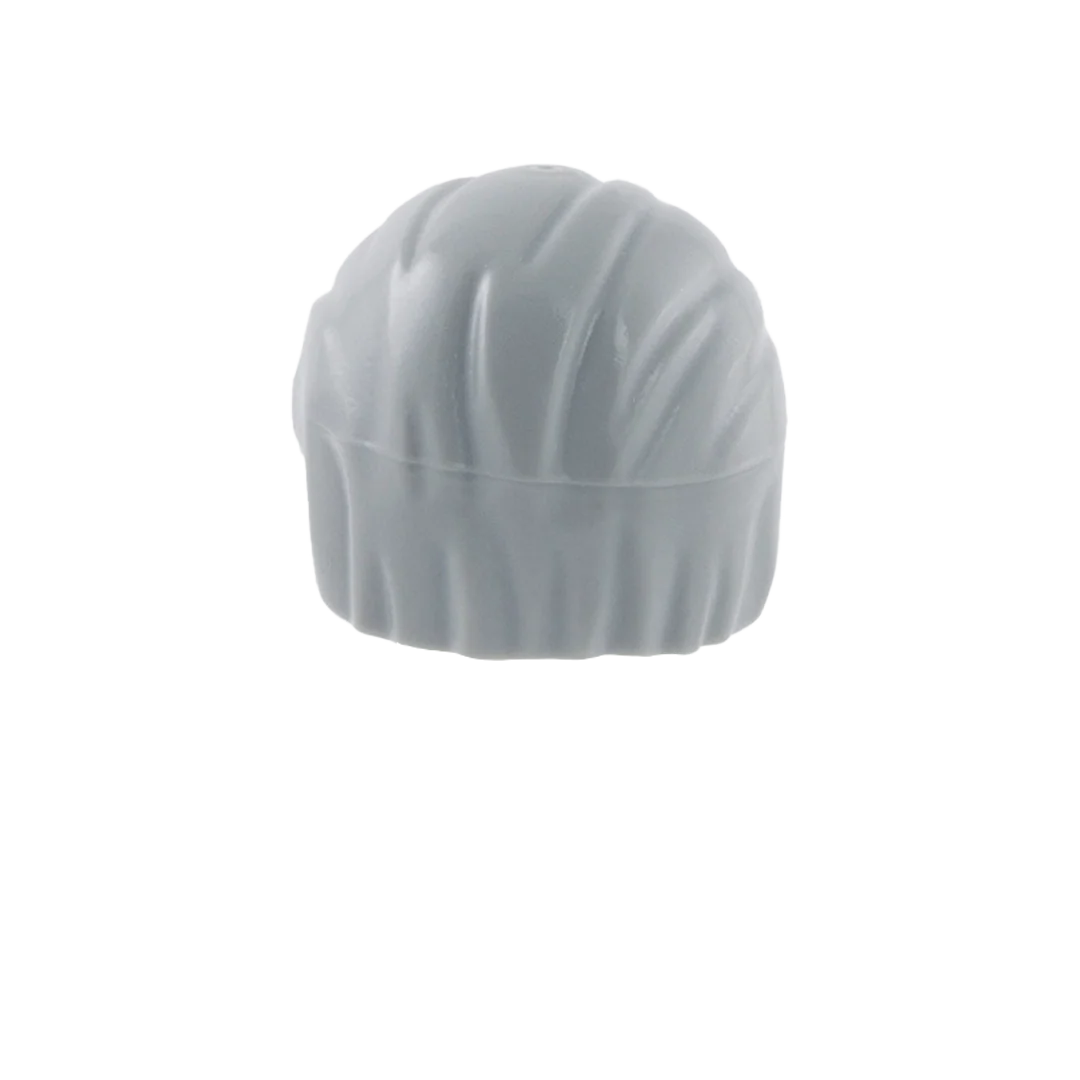 Light Grey Combed Back Hair - LEGO Minifigure Hair - Image 2