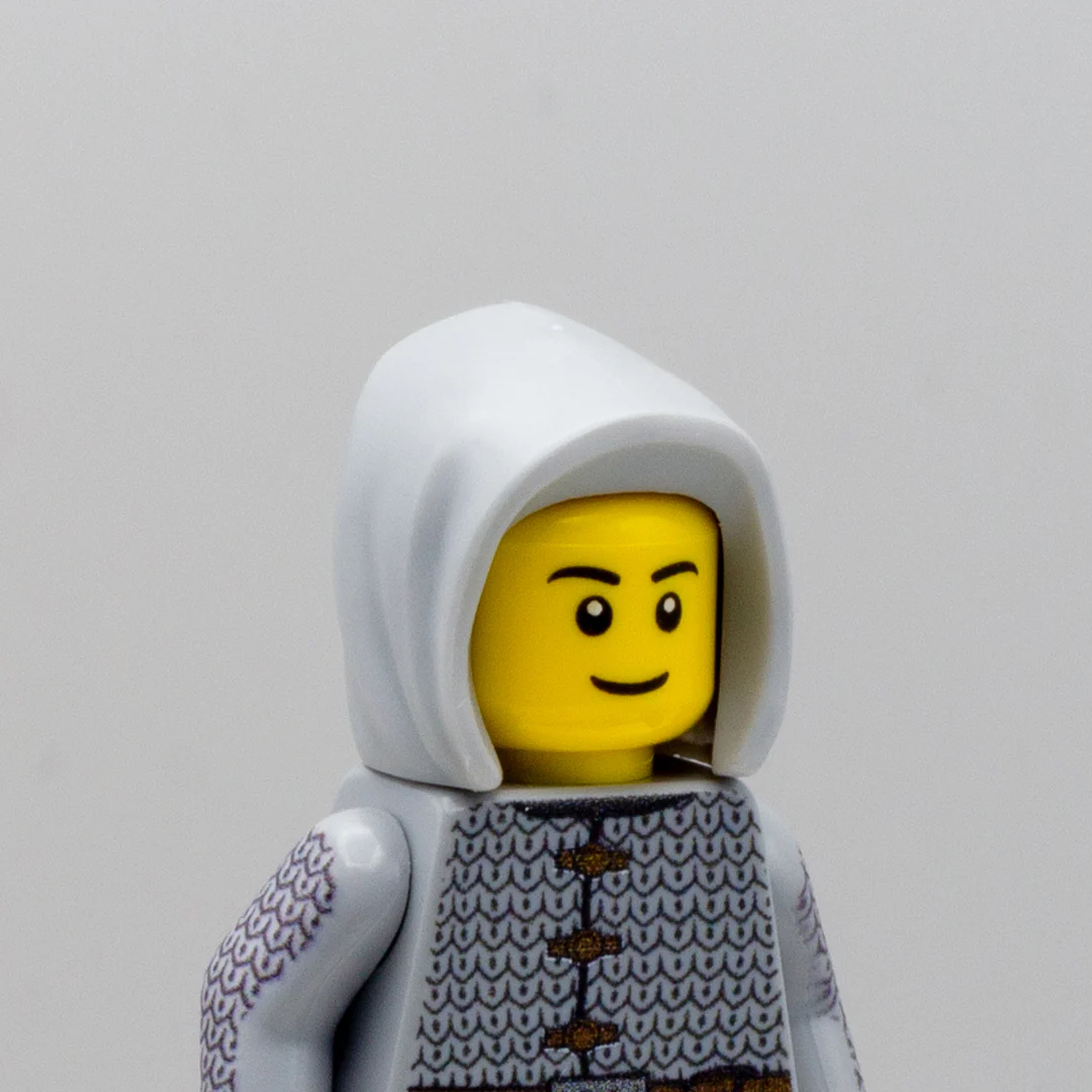 Light Grey Hood - LEGO Headwear - Image 3