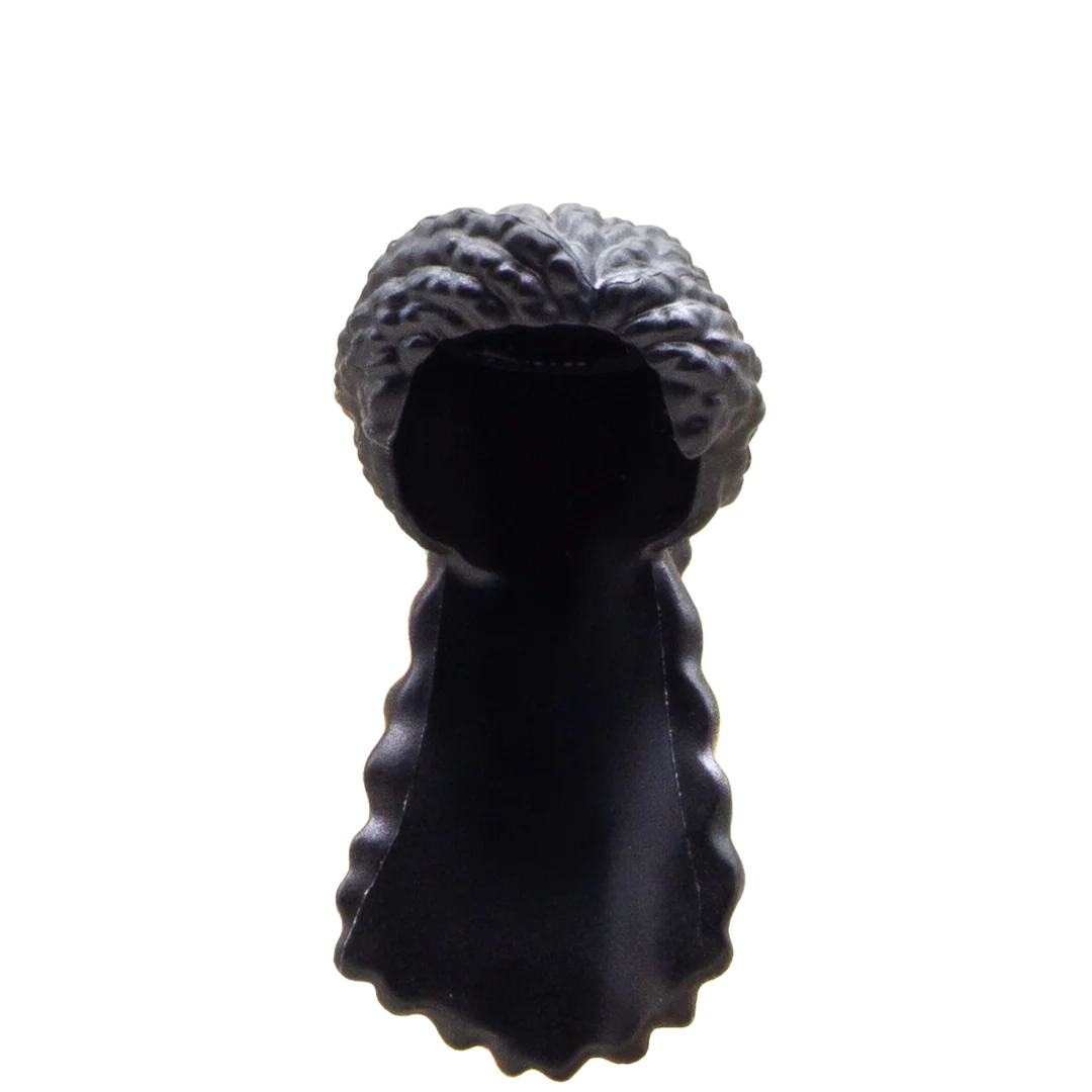 Long Black Wavy Witch's Hair - LEGO Minifigure Hair