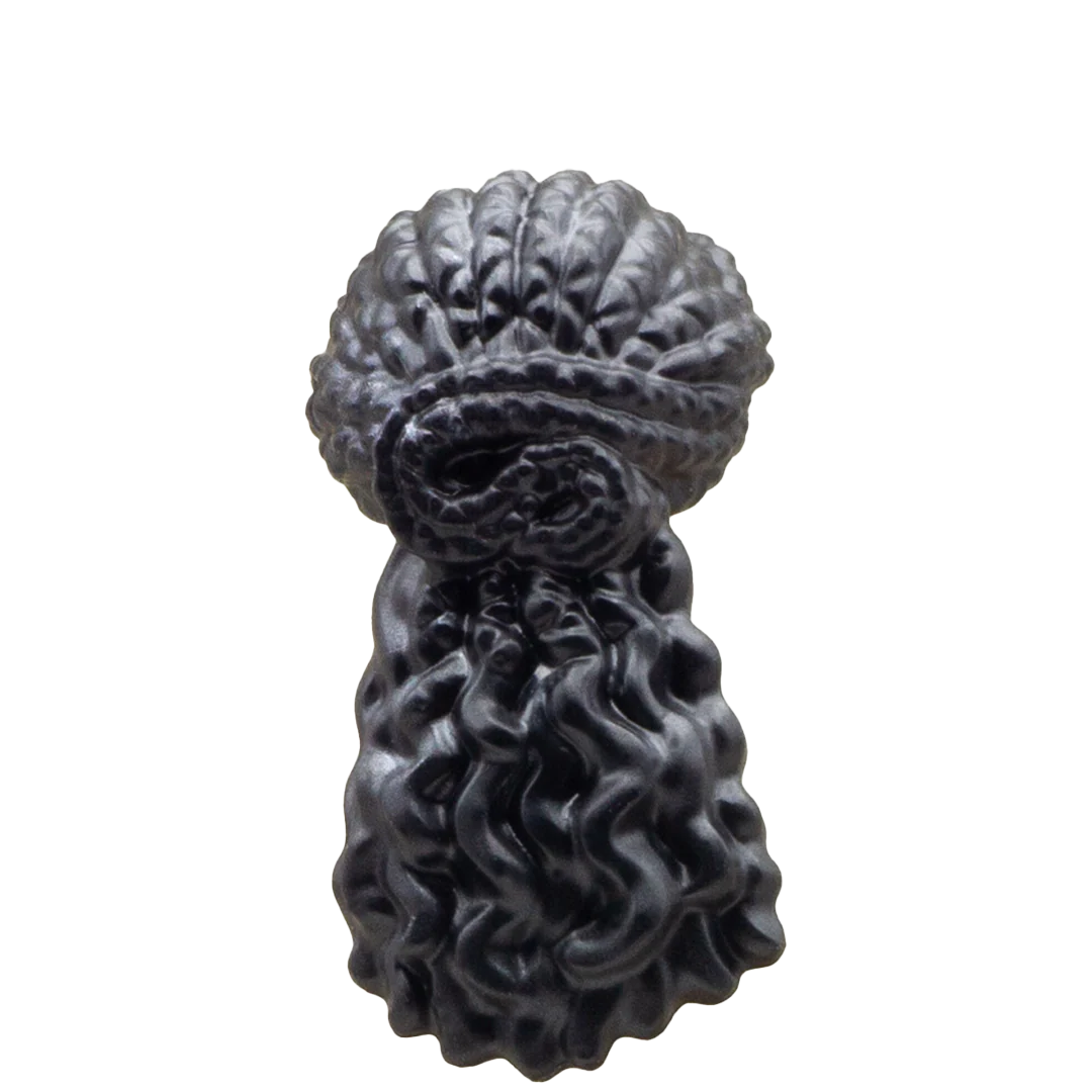Long Black Wavy Witch's Hair - LEGO Minifigure Hair - Image 2