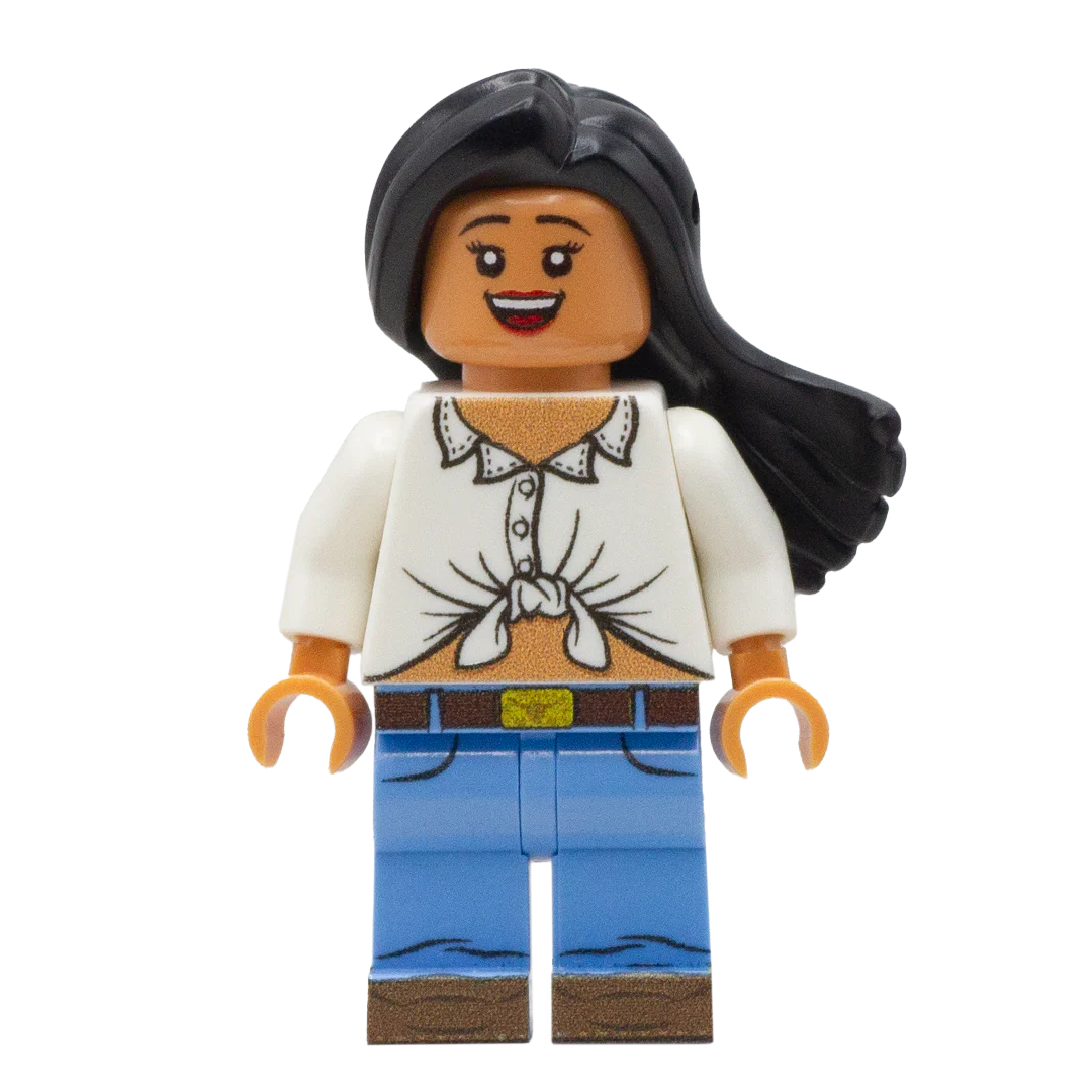 Long Black Windswept - LEGO Minifigure Hair - Image 3
