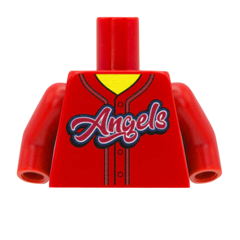 Los Angeles Angels (American League) - Custom Design Minifigure Torso