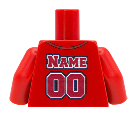 Los Angeles Angels (American League) - Custom Design Minifigure Torso - Image 7
