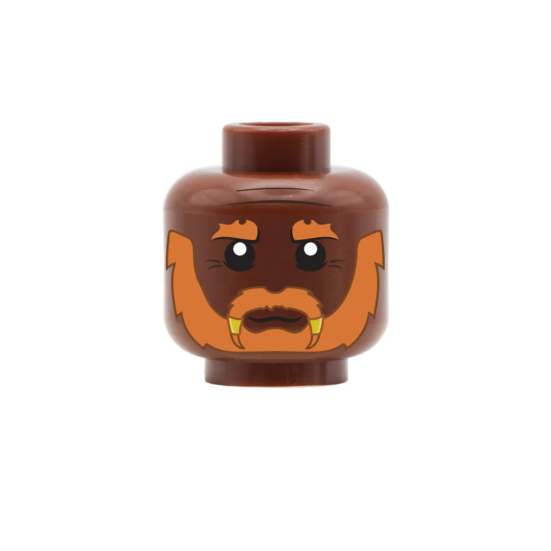 Dwarf Head with Full Beard (Various Skin Tones and Beard Colour) - Custom Design DnD Minifig Head - Image 9