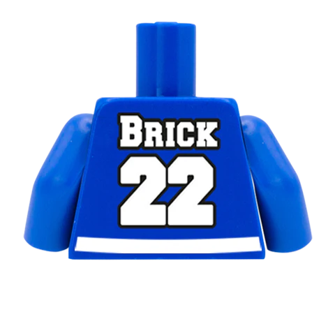 Maple Leafs (Add name and number) - Custom Design Minifigure Torso - Image 2