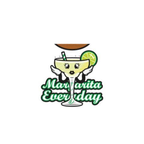 Pale Pink Margarita Everyday Graphic T-Shirt - Custom Design Minifigure Torso - Image 6