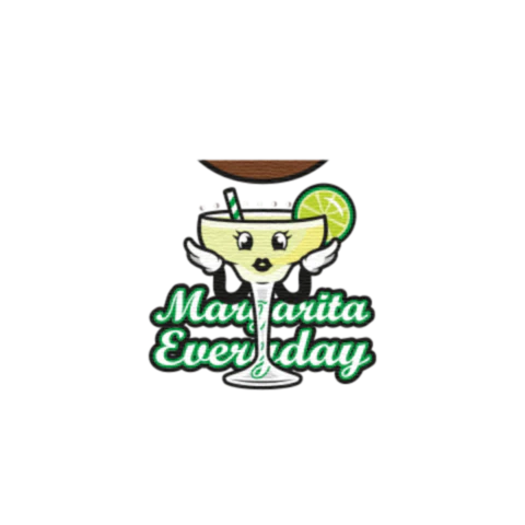Pale Pink Margarita Everyday Graphic T-Shirt - Custom Design Minifigure Torso - Image 7