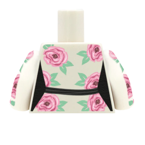 Rose Maxi Dress Torso - Custom Design Minifigure Torso - Image 19