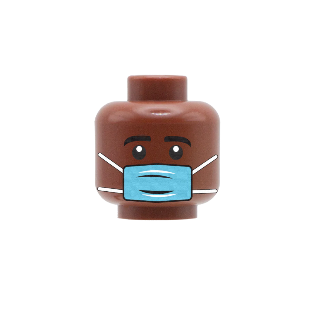 Medical Mask - Custom Minifigure Head - Image 2