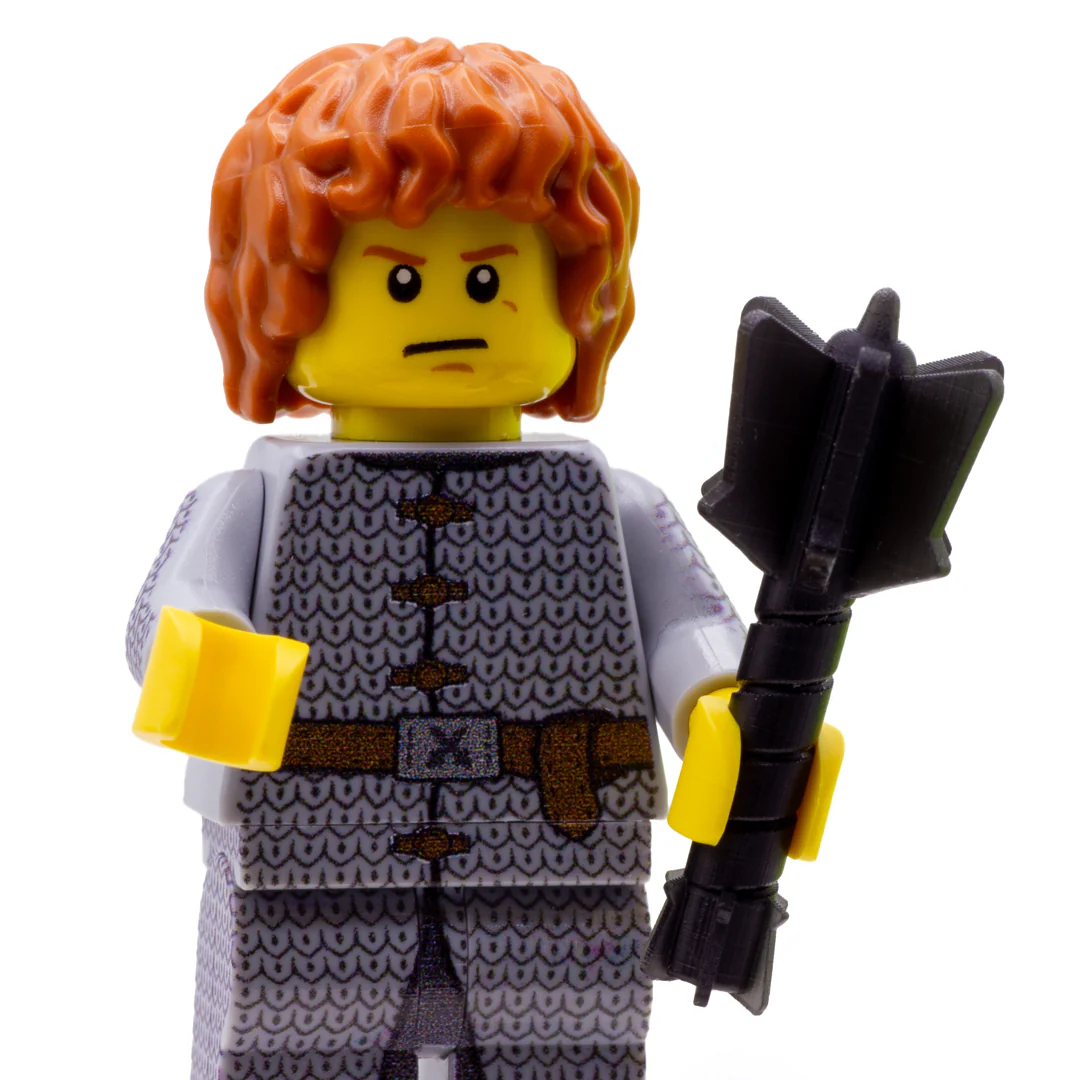 Medieval Mace - 3D Printed Minifigure Accessory (Plastic Toy) - Image 2