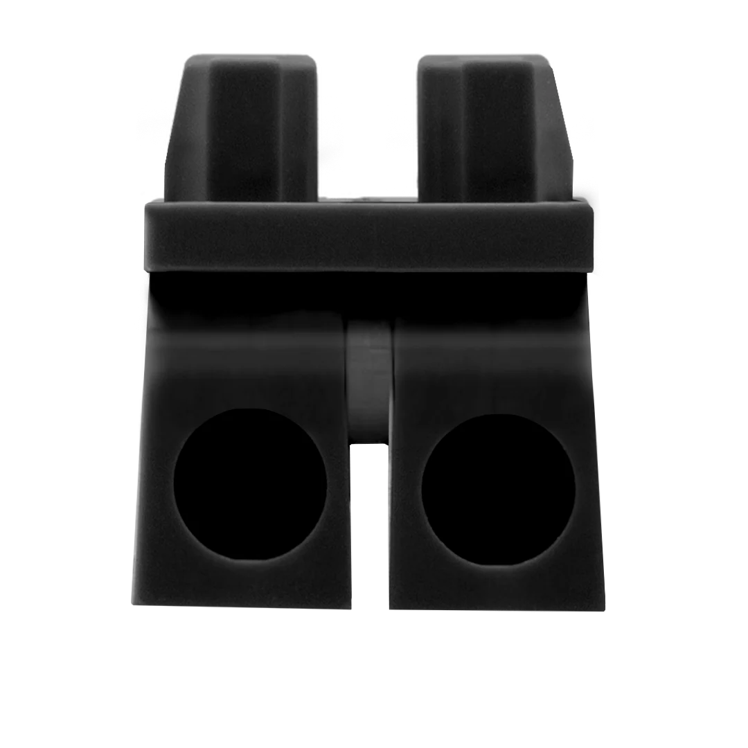 Medium Legs (Black) - LEGO Minifigure Legs - Image 2