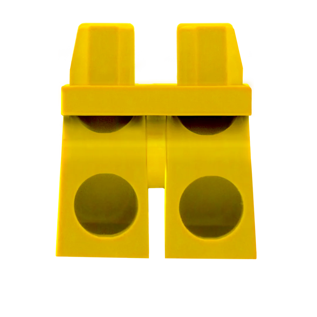 Medium Legs (Yellow) - LEGO Minifigure Legs - Image 2