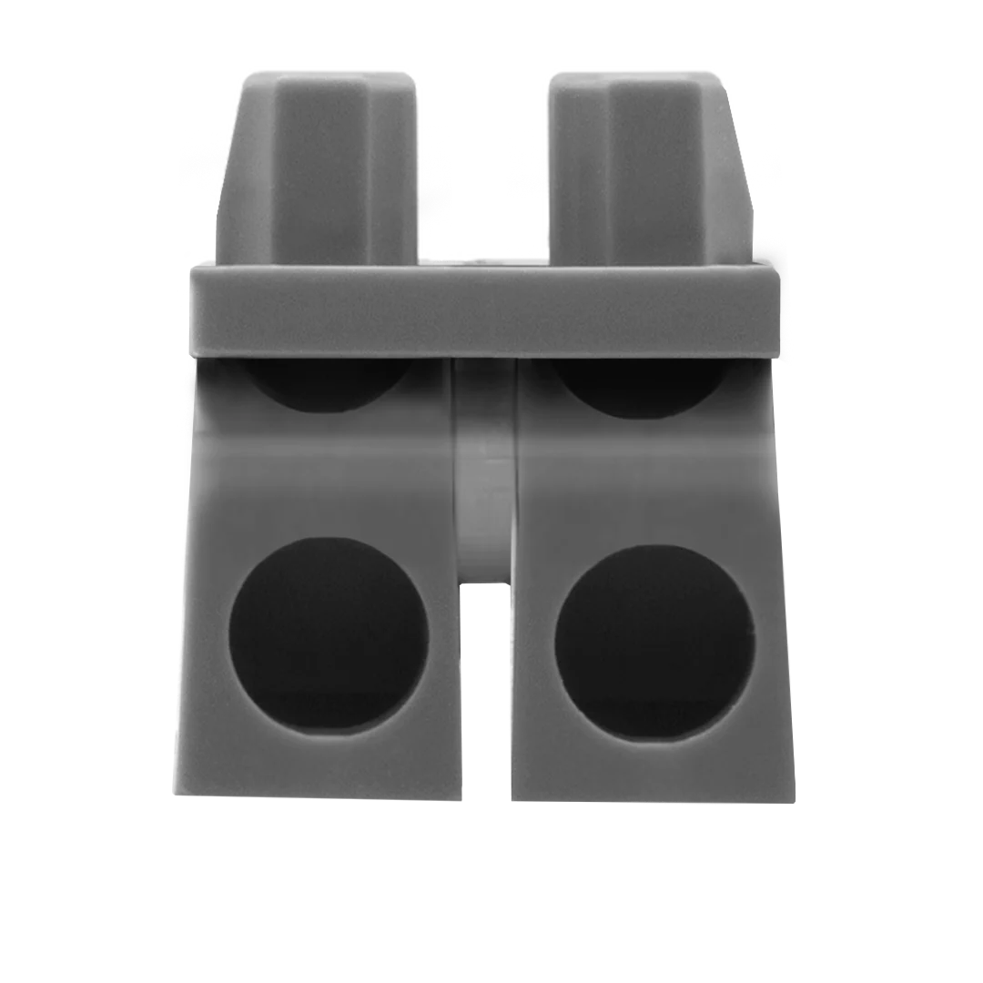 Medium Legs (Dark Grey) - LEGO Minifigure Legs - Image 2