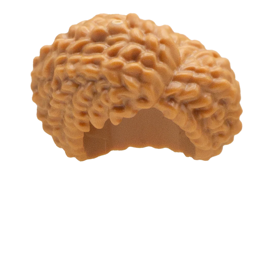 Light Ginger Coiled Hair - LEGO Minifigure Hair