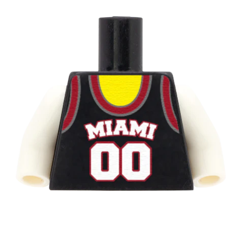 Miami Heat (East Conference) - Custom Design Minifigure Torso