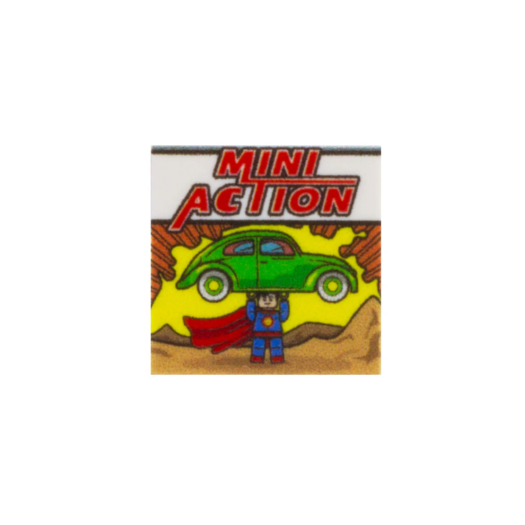 Mini Action Comic - Custom Design Tile