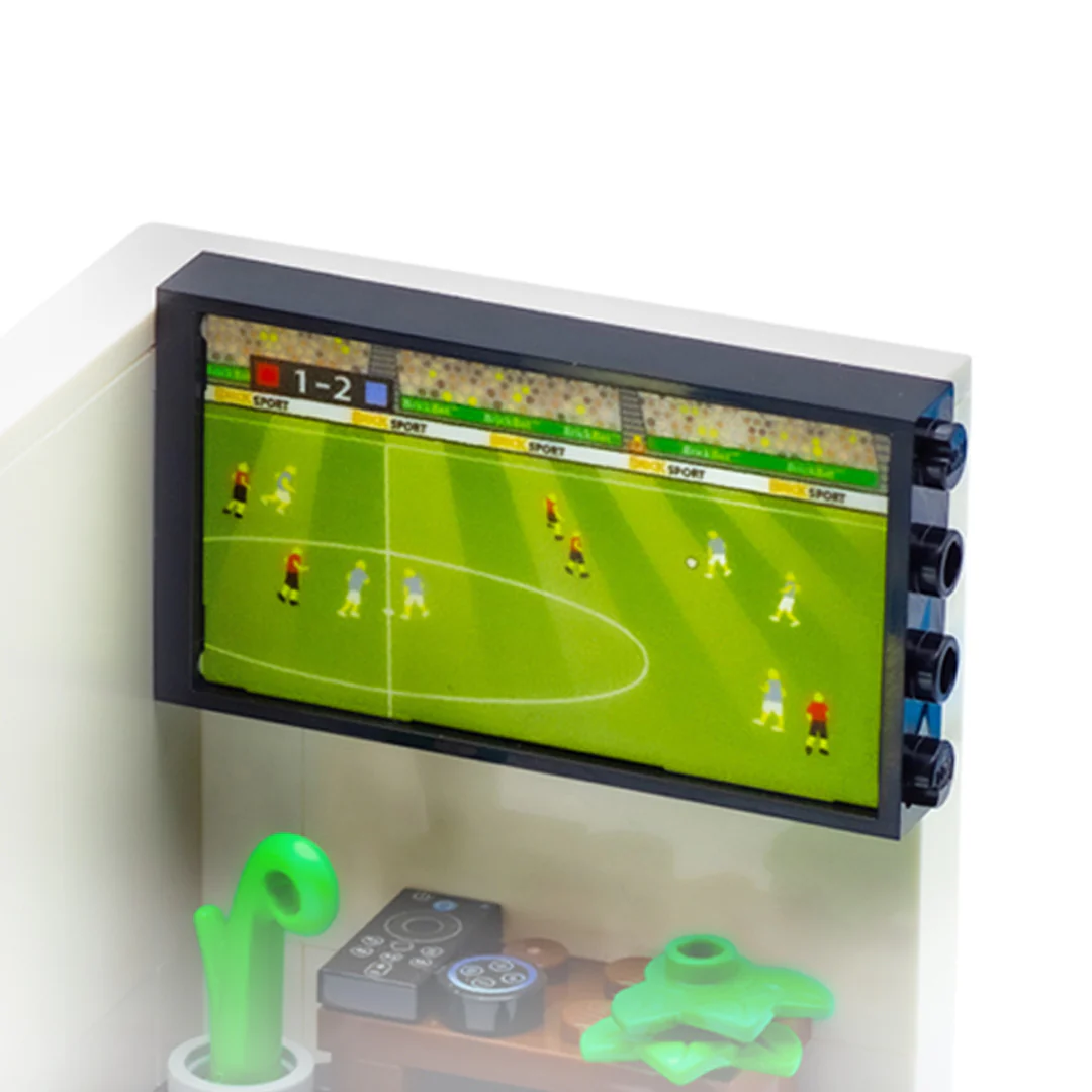 Modern TV (choice of screen) - Custom Design Screen and Re-purposed LEGO Door Frame - Image 5