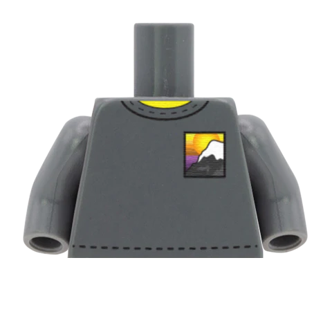 Mountain Graphic Tee - Custom LEGO Minifigure Torso