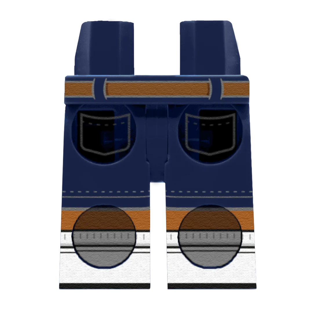 Navy Chino Shorts With White Trainers – Custom Printed Legs - Image 9