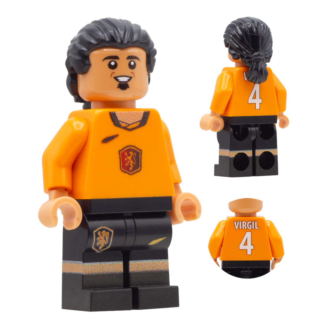 Netherlands Number 4 - Custom Design World Cup Minifigure
