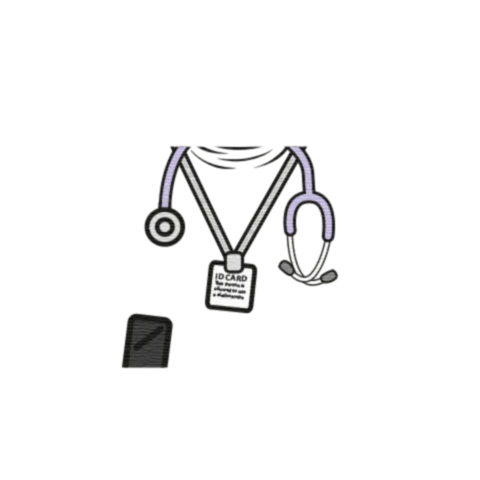 Nurse's Top - Custom Design Minifigure Torso - Image 31