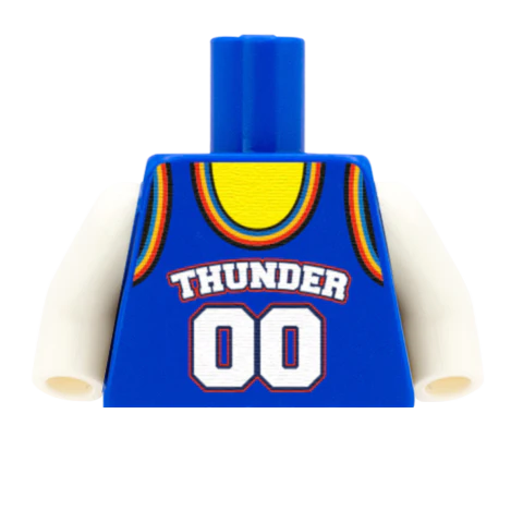Oklahoma City Thunder (West Conference) - Custom Design Minifigure Torso