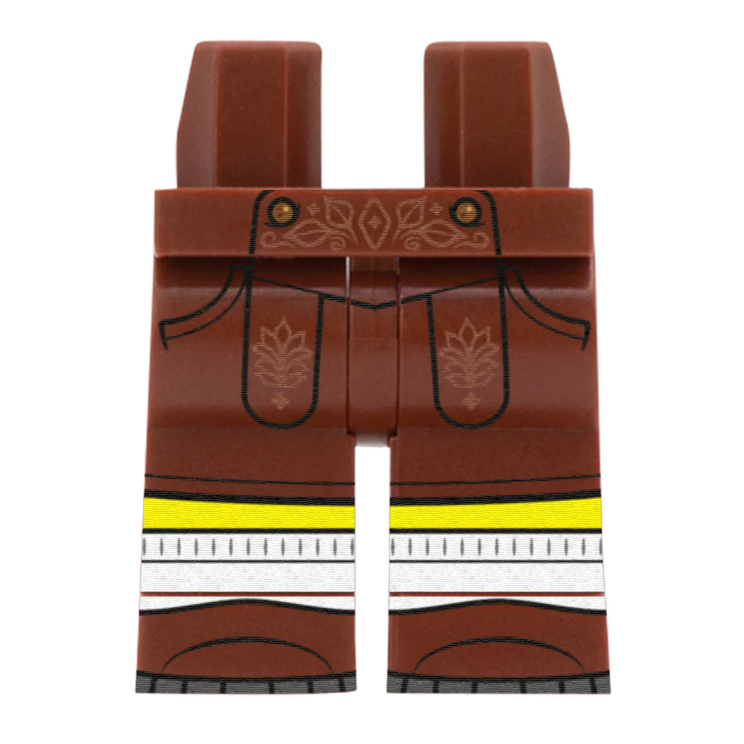 Oktoberfest Trousers (Various Skin Tones) - Custom Printed Minifigure Legs