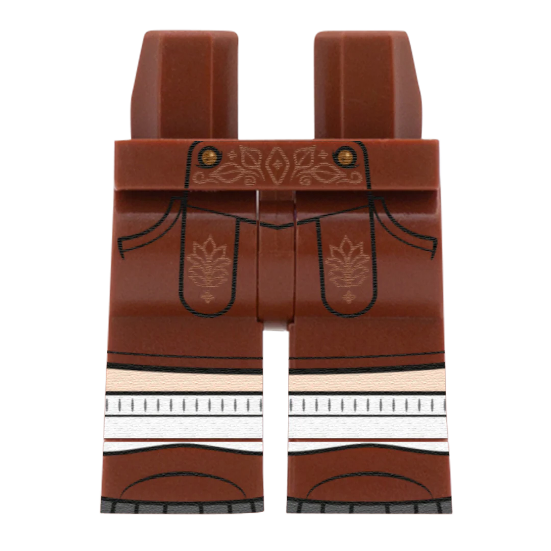 Oktoberfest Trousers (Various Skin Tones) - Custom Printed Minifigure Legs - Image 3