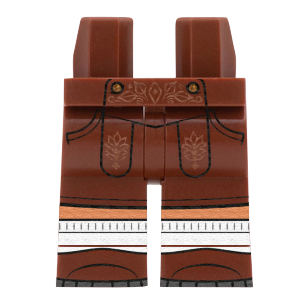 Oktoberfest Trousers (Various Skin Tones) - Custom Printed Minifigure Legs - Image 5