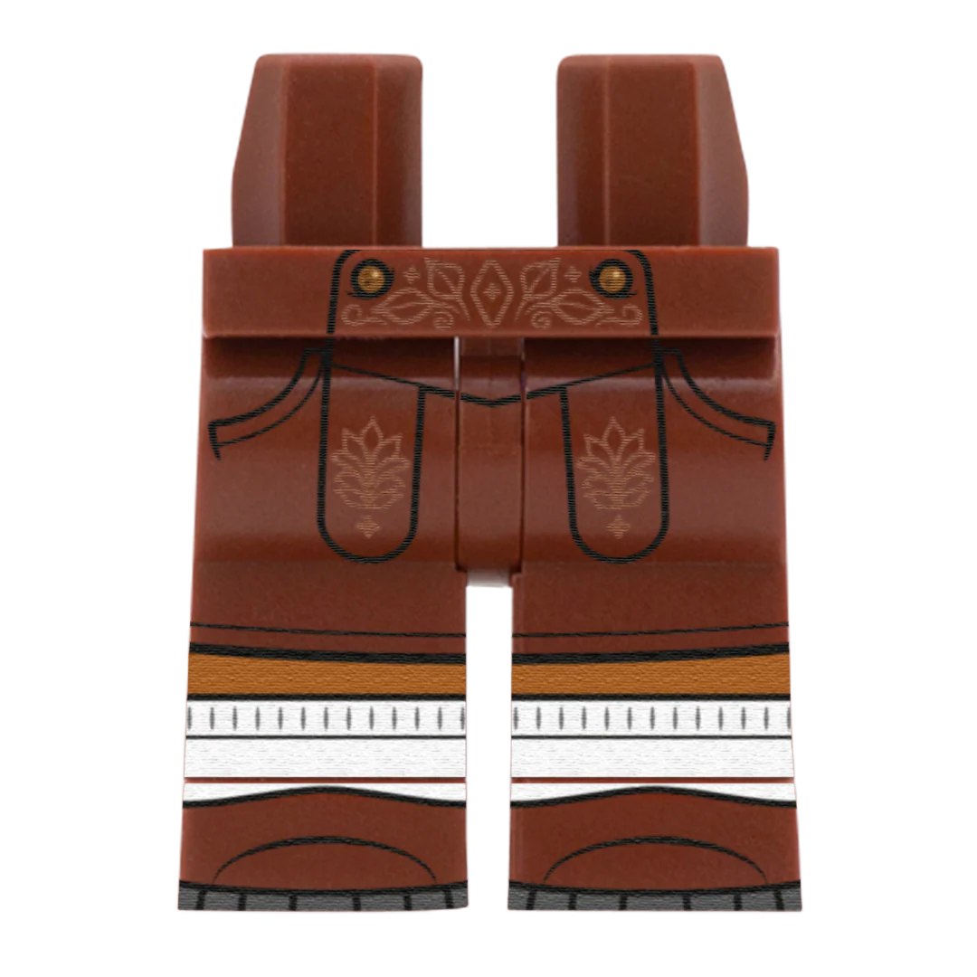 Oktoberfest Trousers (Various Skin Tones) - Custom Printed Minifigure Legs - Image 7