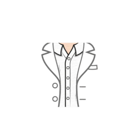 Open Suit Jacket No Tie - Custom Design Minifigure Torso - Image 34