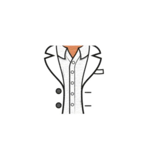 Open Suit Jacket No Tie - Custom Design Minifigure Torso - Image 35