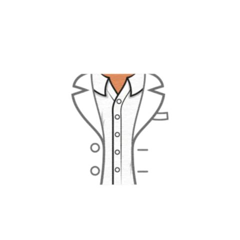 Open Suit Jacket No Tie - Custom Design Minifigure Torso - Image 36