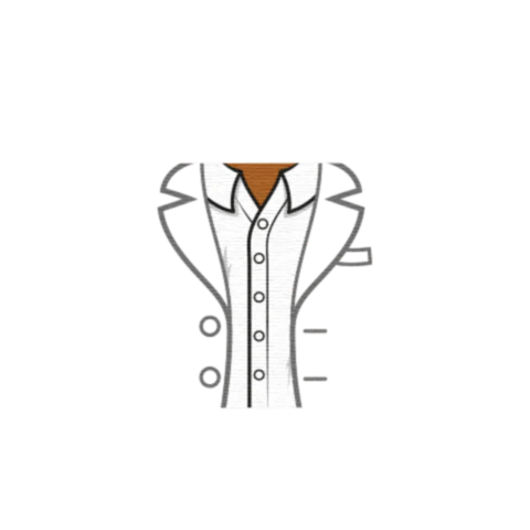 Open Suit Jacket No Tie - Custom Design Minifigure Torso - Image 38