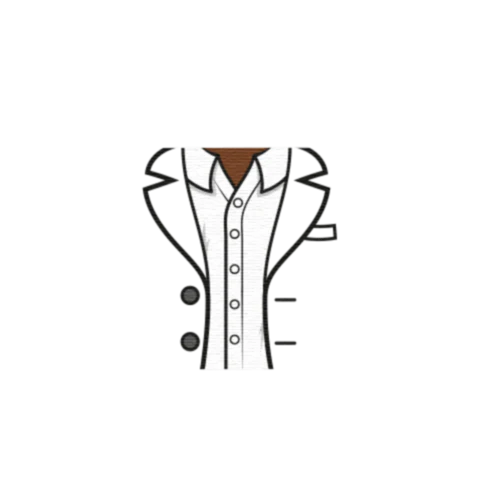 Open Suit Jacket No Tie - Custom Design Minifigure Torso - Image 39