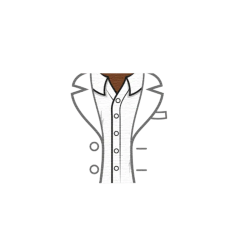 Open Suit Jacket No Tie - Custom Design Minifigure Torso - Image 40
