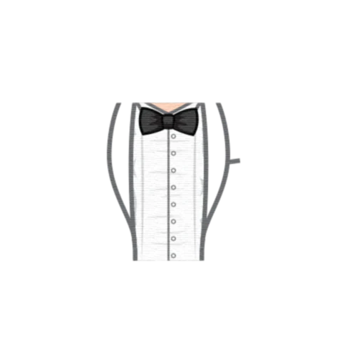 Open Tuxedo and Bowtie - Custom Design Minifigure Torso - Image 34