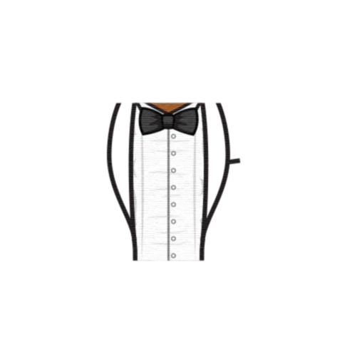 Open Tuxedo and Bowtie - Custom Design Minifigure Torso - Image 37