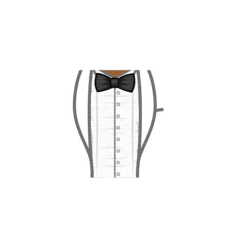 Open Tuxedo and Bowtie - Custom Design Minifigure Torso - Image 38