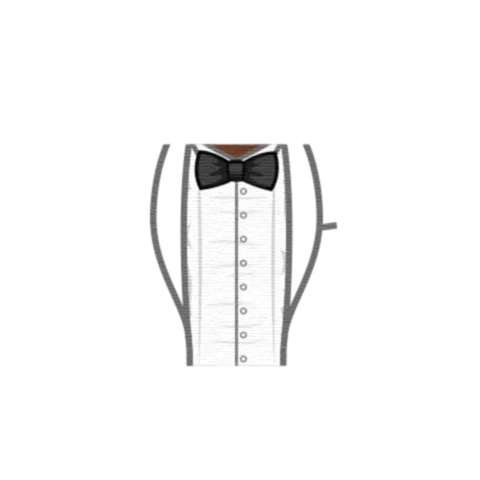 Open Tuxedo and Bowtie - Custom Design Minifigure Torso - Image 40