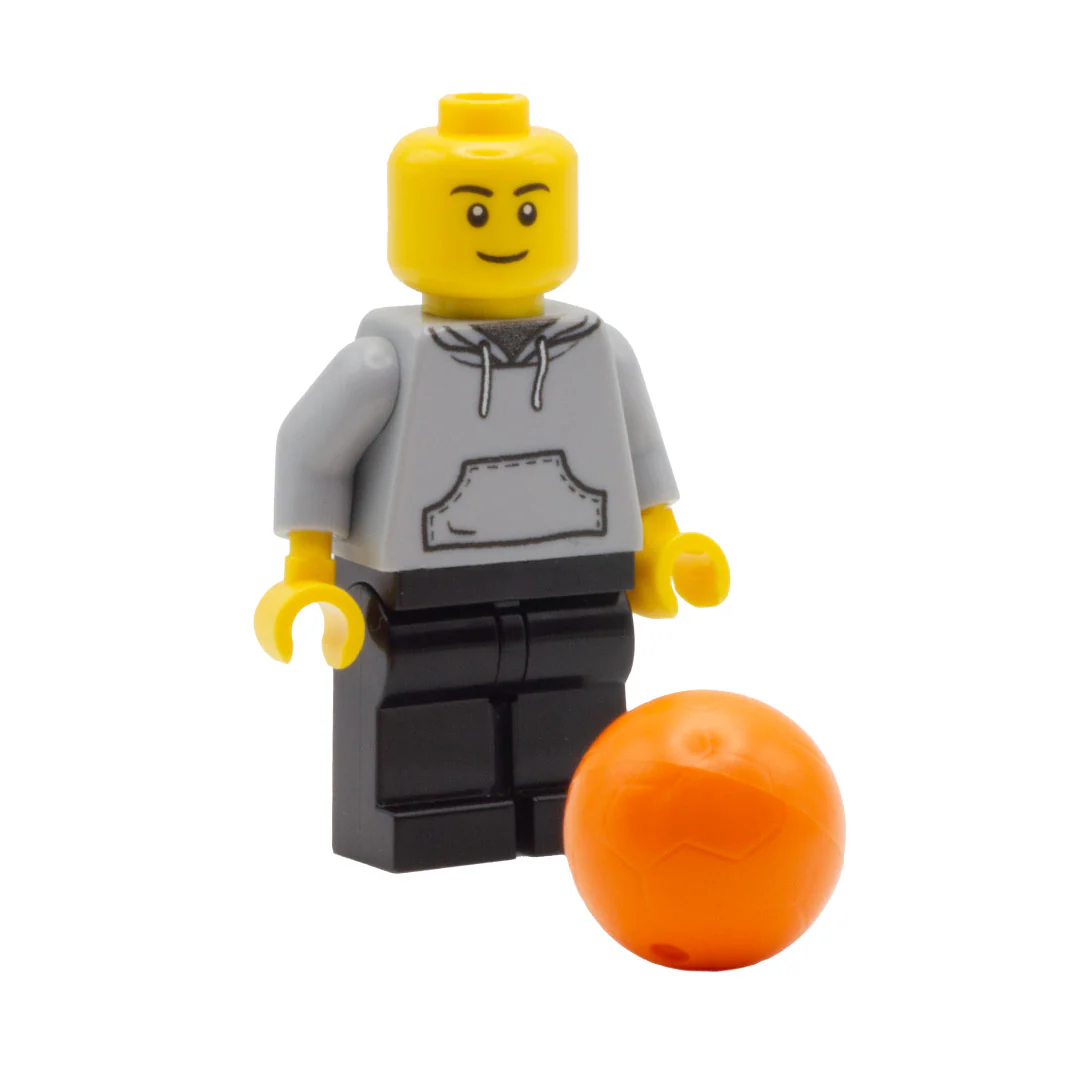 Orange Volleyball/Football - LEGO Minifigure Accessory - Image 2