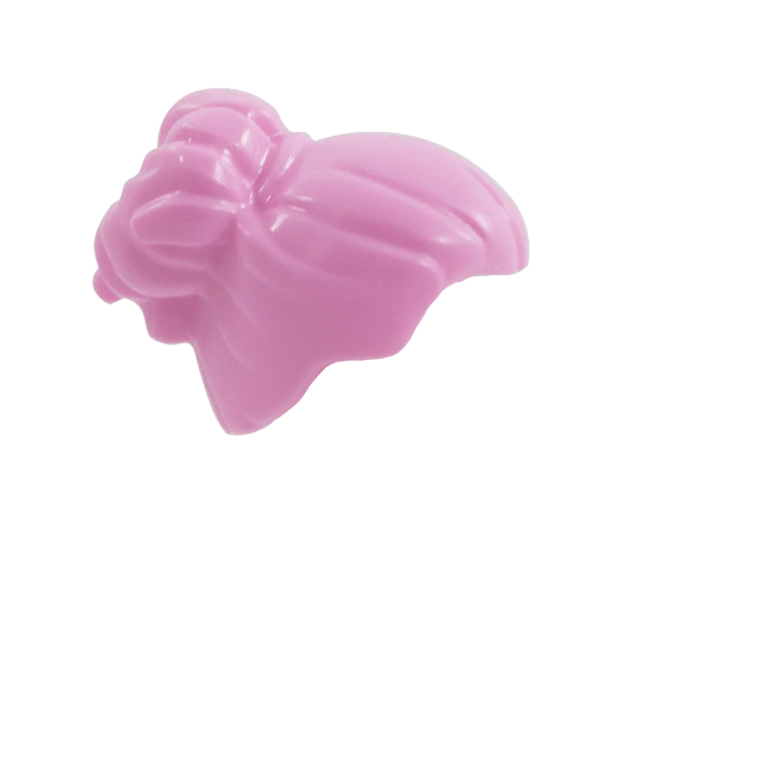 Pale Pink Neat Scraped Back Large Bun - Minifigure Hair - Image 3