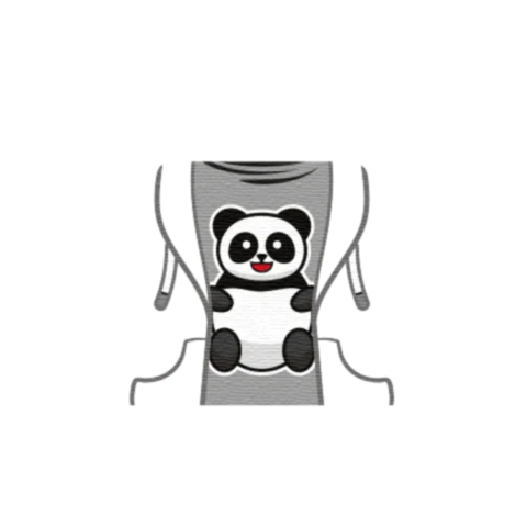 Panda Tee Under Hoodie - Custom Design Minifigure Torso - Image 32