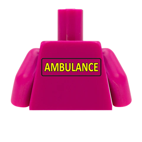 Paramedic Top - Custom Design Minifigure Torso - Image 41