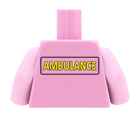 Paramedic Top - Custom Design Minifigure Torso - Image 52