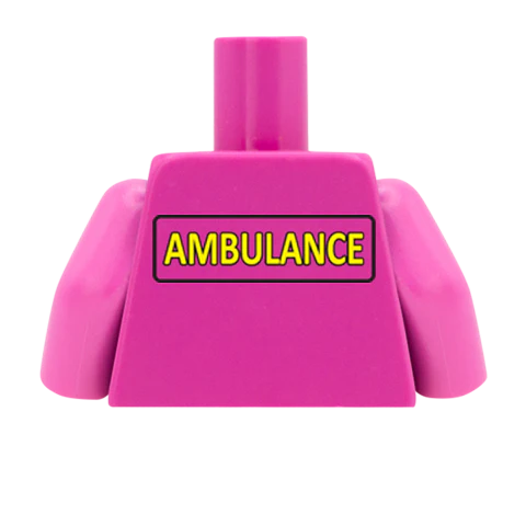 Paramedic Top - Custom Design Minifigure Torso - Image 53