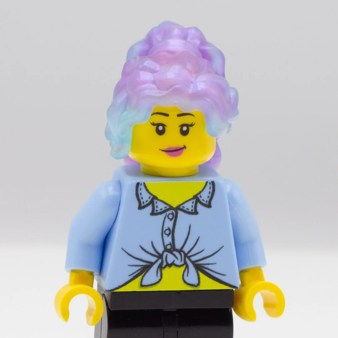 Pearlescent Thick Ponytail - LEGO Minifigure Hair - Image 5