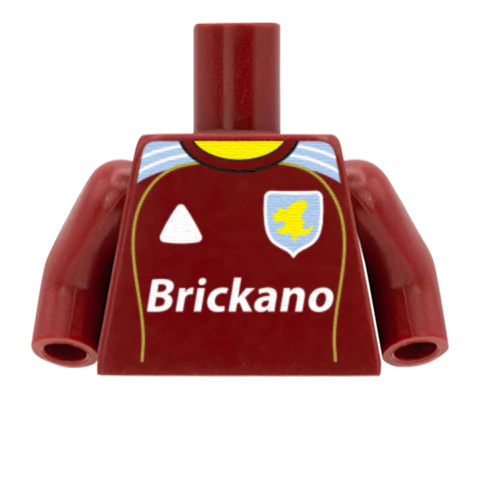Personalised Aston Villa Shirt - Custom Design Minifigure Torso