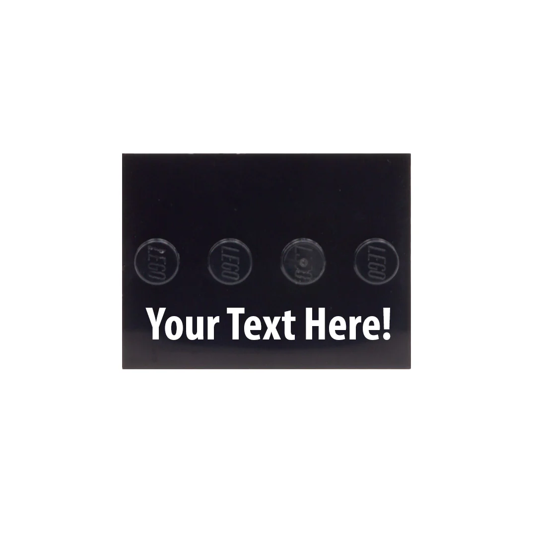 Personalised Baseplate with Various Fonts - Custom Printed Baseplate